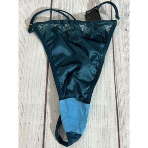 Asos Design Blue/Green Lace Thong (4)